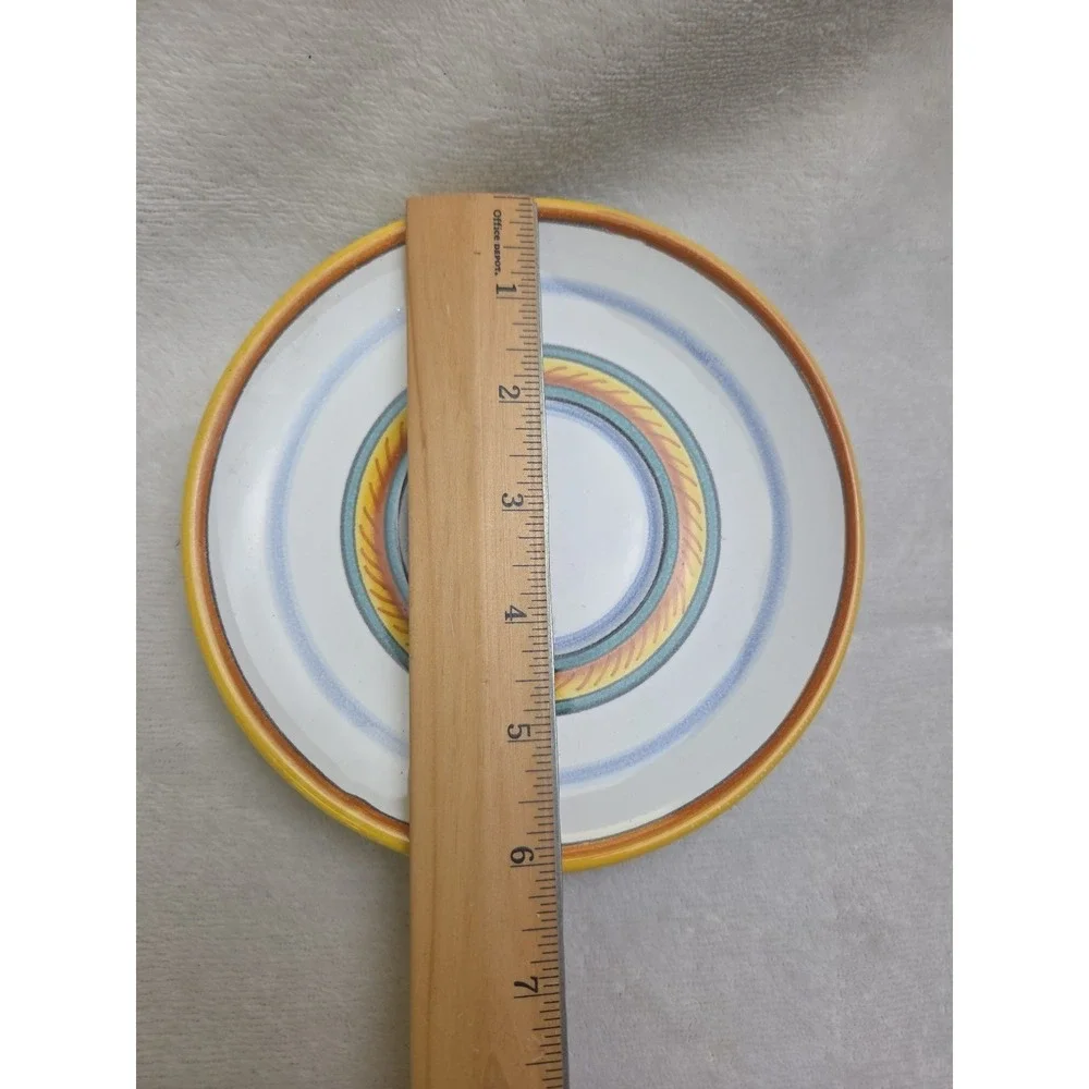Deruta Cup & Saucer Floral Made In‎ Italy Marked Ceramica Espresso Demitasse 4